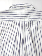 TICCA ティッカ SQUARE BIG SHIRT ストライプ スクエアビッグシャツ トップス 半袖  白 F 【中古】