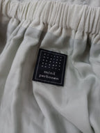 mina perhonen ミナペルホネン tambourine コットン リネン ロングスカート アイボリー  白緑  40【中古】