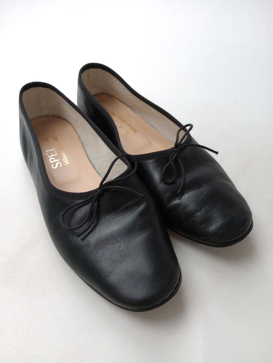 SPELTA  スペルタ OLGA フラット シューズ  パンプス 黒 ブラック 靴   37 1/2 【中古】