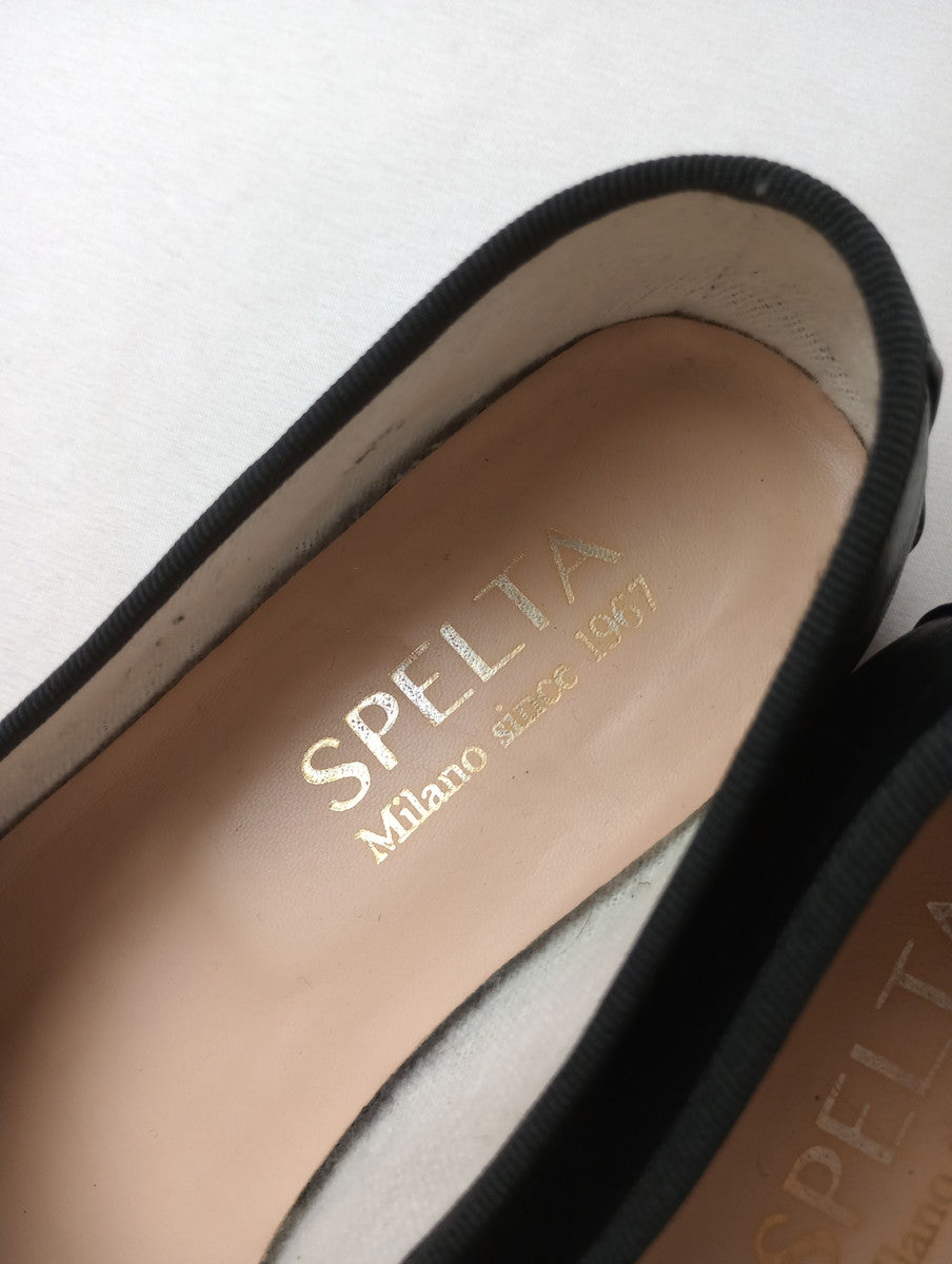 SPELTA  スペルタ OLGA フラット シューズ  パンプス 黒 ブラック 靴   37 1/2 【中古】
