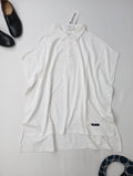 新品  AMERICANA アメリカーナ ポロカラーノースリーブ Tシャツ  トップス 白 (12M＋1135)