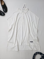 新品  AMERICANA アメリカーナ ポロカラーノースリーブ Tシャツ  トップス 白 (12M＋1135)