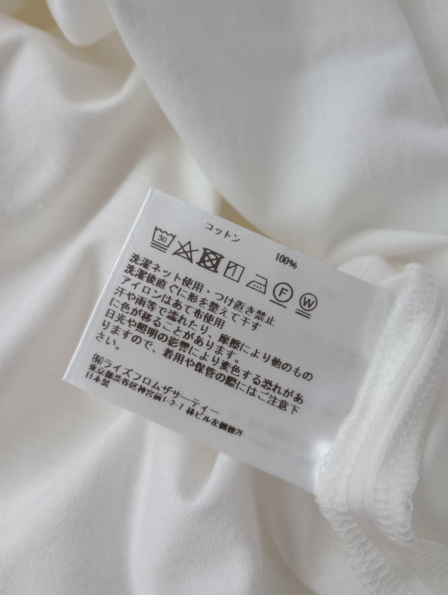 新品  AMERICANA アメリカーナ ポロカラーノースリーブ Tシャツ  トップス 白 (12M＋1135)