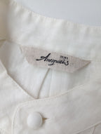 ICHI Antiquites イチアンティークス フレンチリネンシャツ トップス ブラウス チュニック 白 【中古】