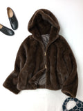MY WHITE マイホワイト Deuxieme Classe ドゥーズィエム クラス 別注 ファー ブルゾン BROWN ジャケット アウター ブラウン   【中古】