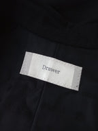 Drawer ドゥロワー ウール カシミヤ混 青山限定 20周年記念 オーバーサイズ テーラード コート アウター 38 【中古】