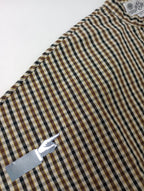 R&D.M.Co- オールドマンズテーラー ROBINSON'S CHECK ロビンソンズ チェック ワイド シャツ トップス ブラウン  【中古】
