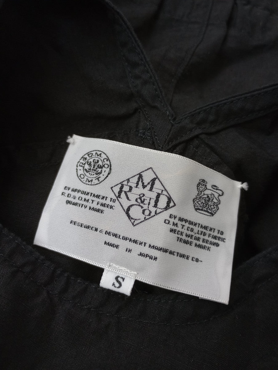 R&D.M.Co- オールドマンズテーラー リネン 麻 100％ ロング ワンピース 黒 ブラック S  【中古】