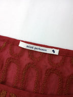mina perhonen ミナペルホネン grass window プルオーバーブラウス  赤 36 【中古】