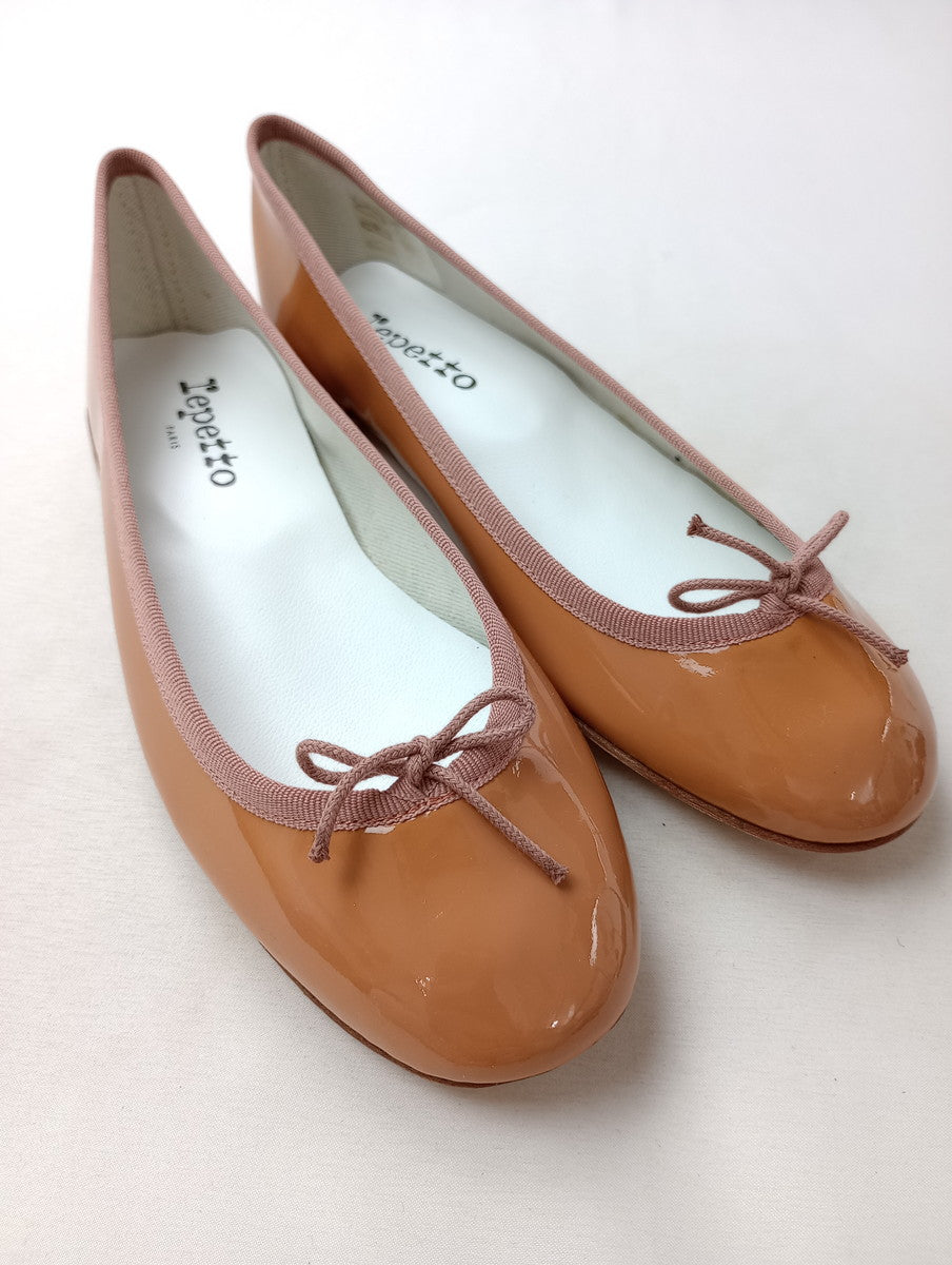 新品 repetto レペット バレエシューズ フラット パンプス 靴 くすみピンク 37