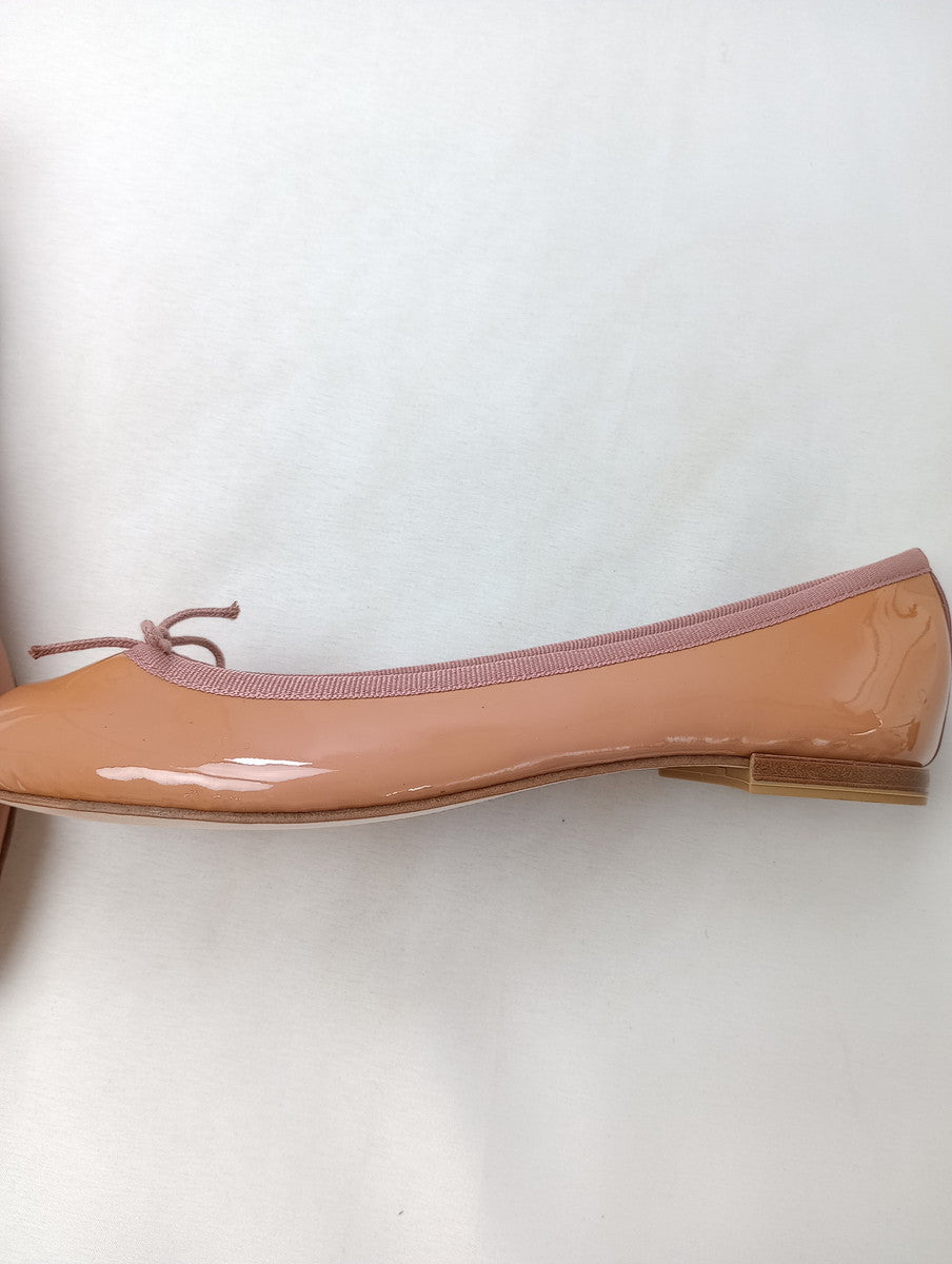 新品 repetto レペット バレエシューズ フラット パンプス 靴 くすみピンク 37