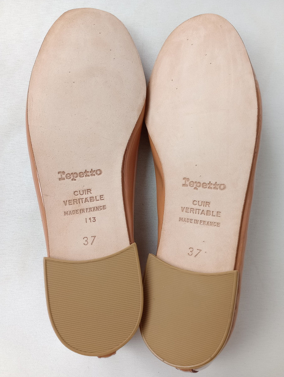 新品 repetto レペット バレエシューズ フラット パンプス 靴 くすみピンク 37