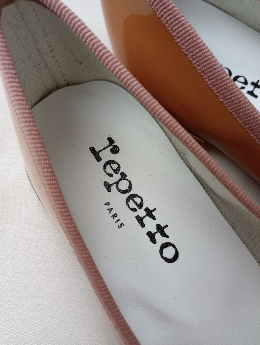 新品 repetto レペット バレエシューズ フラット パンプス 靴 くすみピンク 37