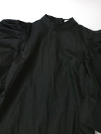 新品 JOHN ジョン Mutton Sleeve Dress マトンスリーブドレス ワンピース ロング マキシ 黒 ブラック M   【中古】