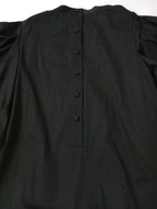 新品 JOHN ジョン Mutton Sleeve Dress マトンスリーブドレス ワンピース ロング マキシ 黒 ブラック M   【中古】