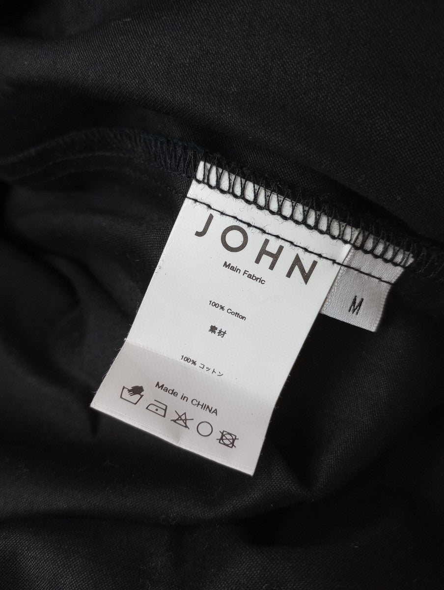 新品 JOHN ジョン Mutton Sleeve Dress マトンスリーブドレス ワンピース ロング マキシ 黒 ブラック M   【中古】