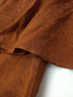 Mame kurogouchi マメクロゴウチ Draped Sleeves Komon Tops トップス プルオーバー パンツ  ブラウン セットアップ 【中古】