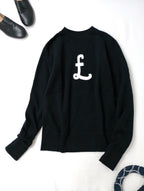 R&D.M.Co- オールドマンズテーラー CREW NECK SWEAT SHIRT クルーネックスウェットシャツ プルオーバー 裏起毛 長袖 トップス 黒 ブラック 【中古】