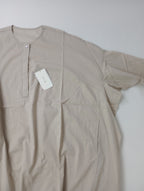 新品 kagure かぐれ URBAN RESEARCH アーバンリサーチ  長袖 インド綿  ボイル チュニック プルオーバー ワンピース  ベージュ【中古】
