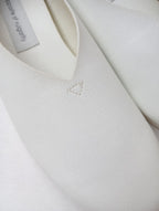 新品 opposite of vulgarity オポジットオブブルガリティ Anise -WHITE- レザー スリッポン 靴 24.5  白 【中古】