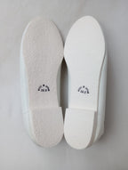 新品 opposite of vulgarity オポジットオブブルガリティ Anise -WHITE- レザー スリッポン 靴 24.5  白 【中古】
