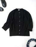 DRESSTERIOR ドレステリア オーバーラップ レース ハーフスリーブ カーディガン 羽織 黒 ブラック 38 【中古】