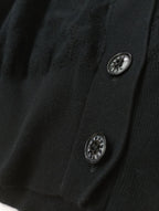 DRESSTERIOR ドレステリア オーバーラップ レース ハーフスリーブ カーディガン 羽織 黒 ブラック 38 【中古】