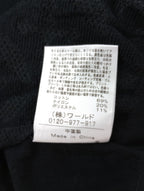 DRESSTERIOR ドレステリア オーバーラップ レース ハーフスリーブ カーディガン 羽織 黒 ブラック 38 【中古】