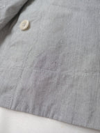 MHL. エムエイチエル マーガレットハウエル LIGHT WASHED COTTON POPLIN SHIRT 半袖 シャツ ブラウス トップス グレー (12M＋3913)【中古】