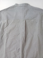 MHL. エムエイチエル マーガレットハウエル LIGHT WASHED COTTON POPLIN SHIRT 半袖 シャツ ブラウス トップス グレー (12M＋3913)【中古】