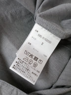 MHL. エムエイチエル マーガレットハウエル LIGHT WASHED COTTON POPLIN SHIRT 半袖 シャツ ブラウス トップス グレー (12M＋3913)【中古】