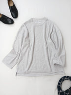 MHL. エムエイチエル マーガレットハウエル COTTON JERSEY MESH コットンジャージー メッシュ カットソー 長袖  トップス   杢グレー 2【中古】