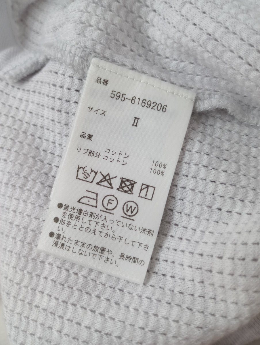 MHL. エムエイチエル マーガレットハウエル COTTON JERSEY MESH コットンジャージー メッシュ カットソー 長袖  トップス   杢グレー 2【中古】
