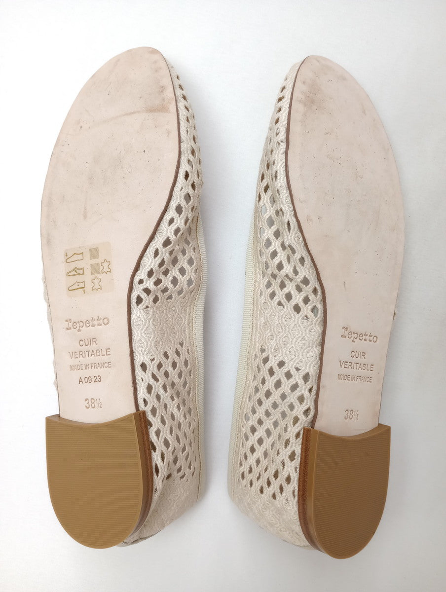 repetto レペット CENDRILLON メッシュフラット バレエシューズ 38  【中古】