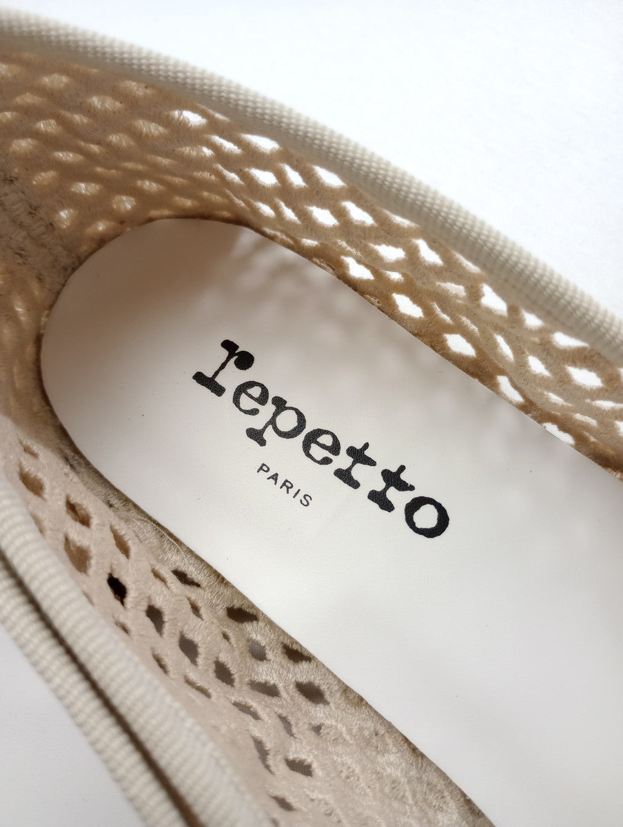 repetto レペット CENDRILLON メッシュフラット バレエシューズ 38  【中古】