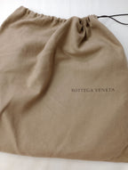BOTTEGA VENETA ボッテガ・ヴェネタ イントレチャート レザー ホーボーバッグ ダークブラウン【中古】