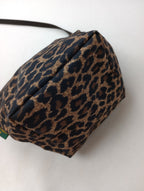 Herve Chapelier エルベシャプリエ レオパード ミニ ショルダーバッグ  ベージュ ブラウン【中古】