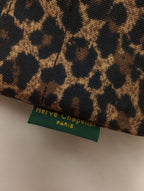 Herve Chapelier エルベシャプリエ レオパード ミニ ショルダーバッグ  ベージュ ブラウン【中古】