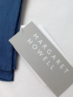 新品 MARGARET HOWELL マーガレットハウエル PAISLEY PRINT SCARF ペイズリー柄 スカーフ リネン ネイビー