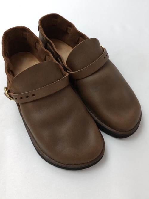 AURORA SHOES オーロラシューズ Middle English ミドルイングリッシュ レザーシューズ ブラウン 6D 【中古】