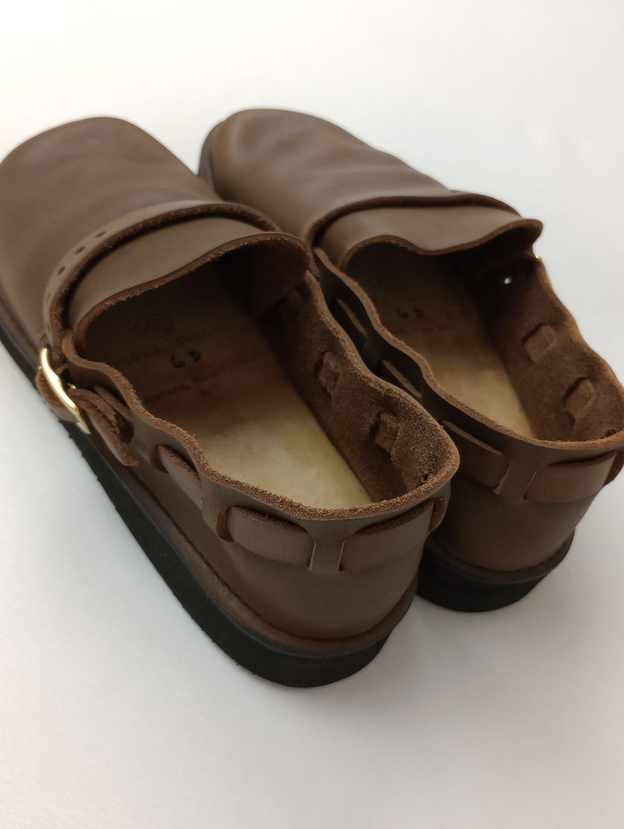 AURORA SHOES オーロラシューズ Middle English ミドルイングリッシュ レザーシューズ ブラウン 6D 【中古】