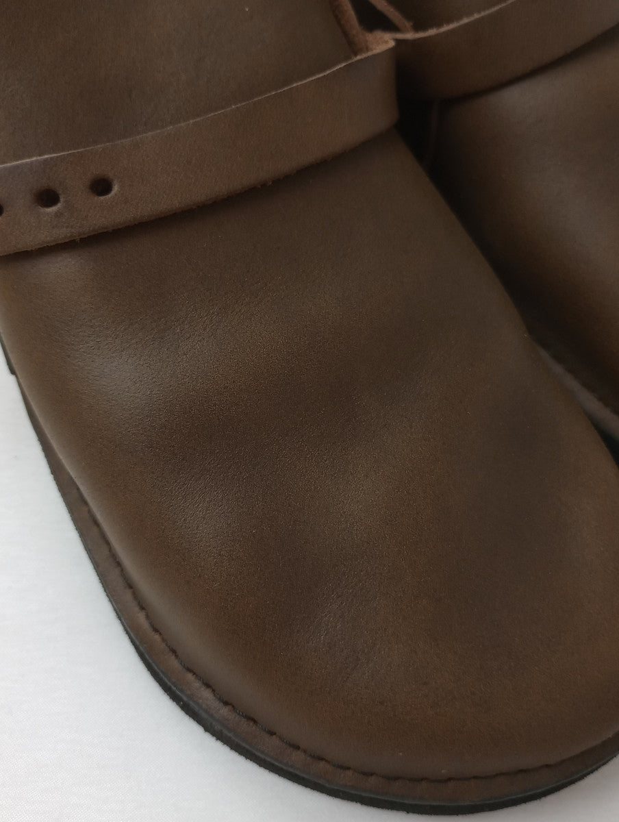 AURORA SHOES オーロラシューズ Middle English ミドルイングリッシュ レザーシューズ ブラウン 6D 【中古】