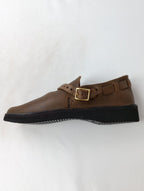 AURORA SHOES オーロラシューズ Middle English ミドルイングリッシュ レザーシューズ ブラウン 6D 【中古】