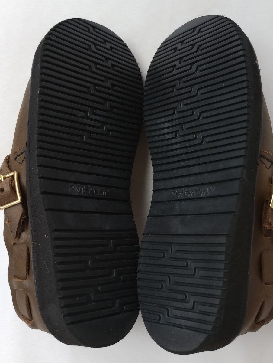 AURORA SHOES オーロラシューズ Middle English ミドルイングリッシュ レザーシューズ ブラウン 6D 【中古】