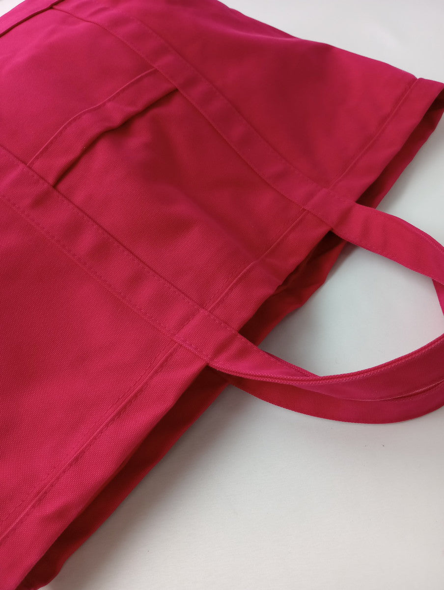 Marimekko マリメッコ キャンバス ビッグ トート バッグ  ピンク 【中古】