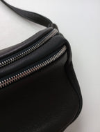Aeta アエタ WAIST POUCH S ウエストポーチ レザーショルダーバッグ 黒 ブラック 【中古】