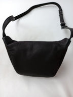 Aeta アエタ WAIST POUCH S ウエストポーチ レザーショルダーバッグ 黒 ブラック 【中古】