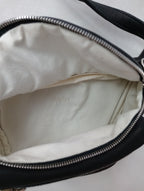 Aeta アエタ WAIST POUCH S ウエストポーチ レザーショルダーバッグ 黒 ブラック 【中古】