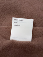 Acne Studios アクネストゥディオズ ウール 毛 100％ イタリア製 CANADA NEW フリンジ 大判 ストール マフラー  ベージュ 【中古】