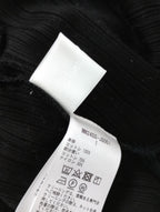 Mame Kurogouchi マメ クロゴウチ Random Ribbed Cotton Cropped Top 黒 ブラック ランダムリブトップ トップス 【中古】